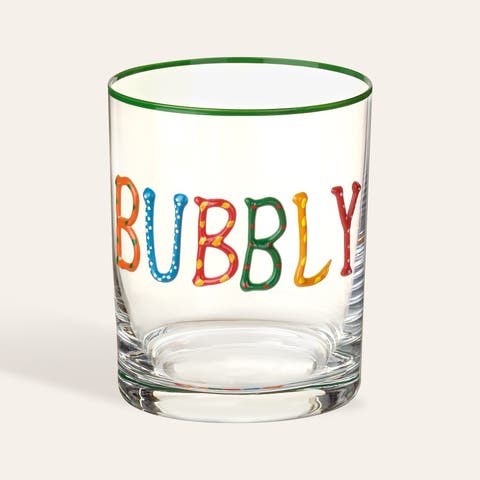 Glass Water Glass 13 Oz. Transparent