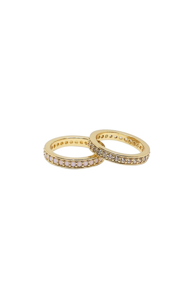 Ettika Set of 2 Pavé Rings, Main, color, 