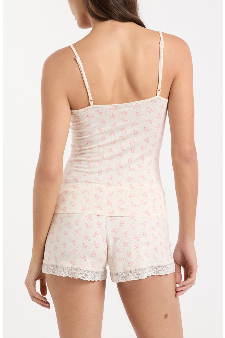 Kitty Lace Trim Camisole, Alternate, color, PINK