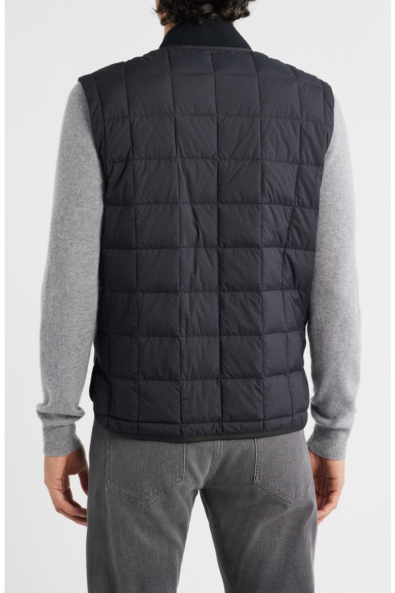 Quilted Down Liner Vest, Alternate, color, BLACK