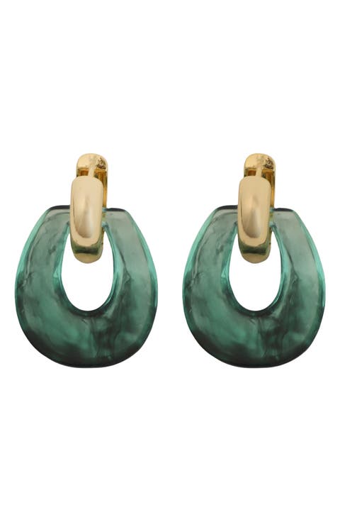 Resin Knocker Earrings