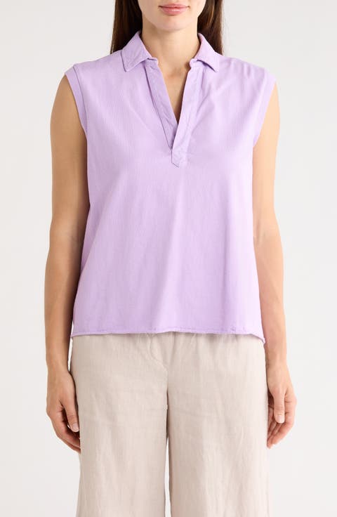 Olivia Popover Henley Tank
