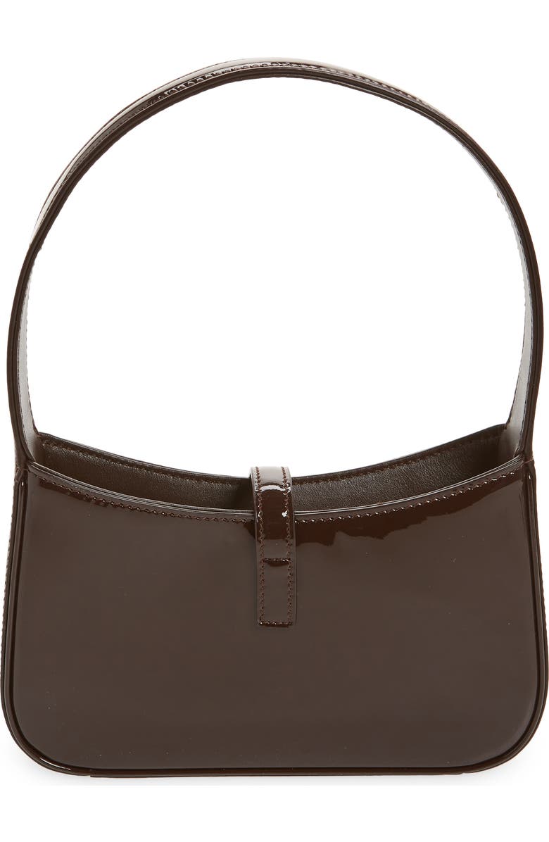 Saint Laurent Mini Le 5 À 7 Patent Leather Hobo Bag, Alternate, color,