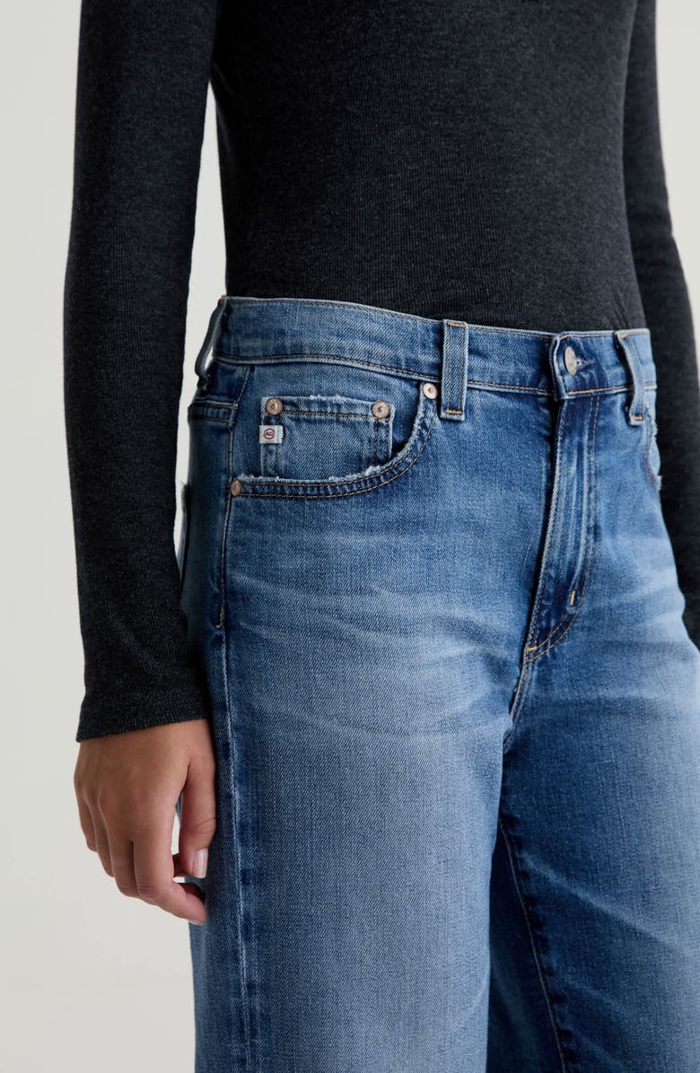 AG Brinley Mid Rise Ankle Straight Leg Jeans, Alternate, color, 17 Years Mystery