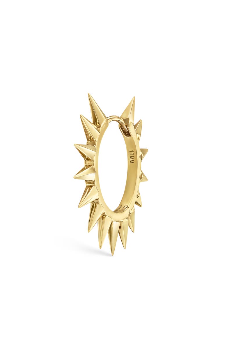 MARIA TASH Mohawk Spike Hoop Earring, Main, color, Yellow Gold