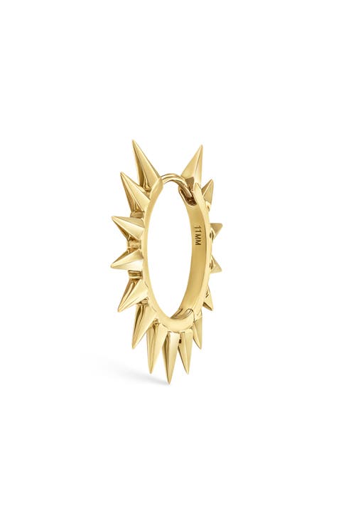 Mohawk Spike Hoop Earring