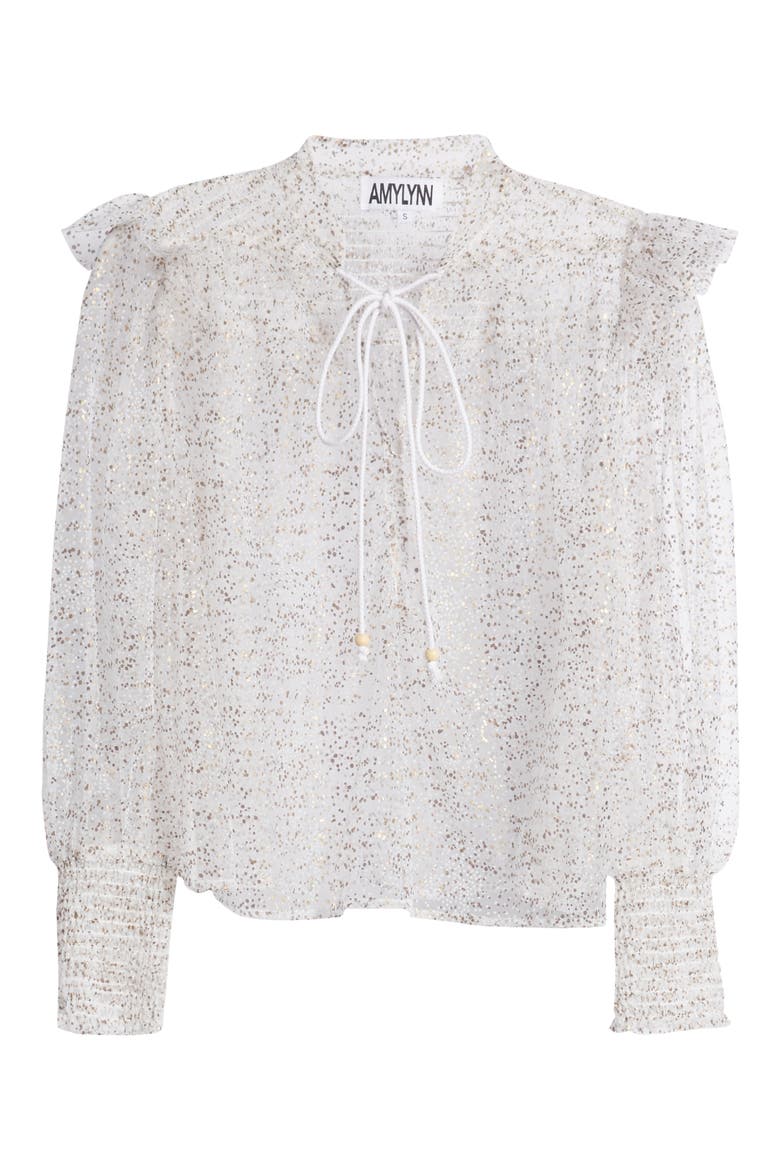 Lavenham Sheer Lace Shirt, Alternate, color, WHITE
