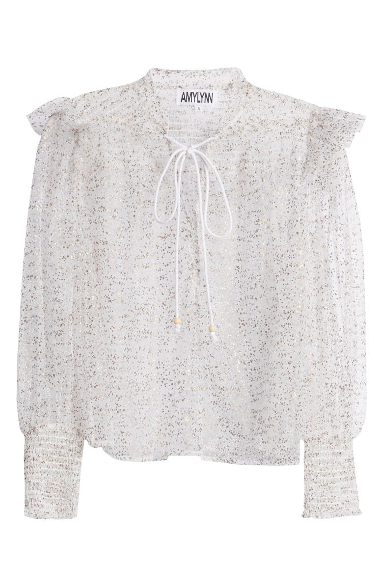 Amy Lynn Lavenham Sheer Lace Shirt, Alternate, color,