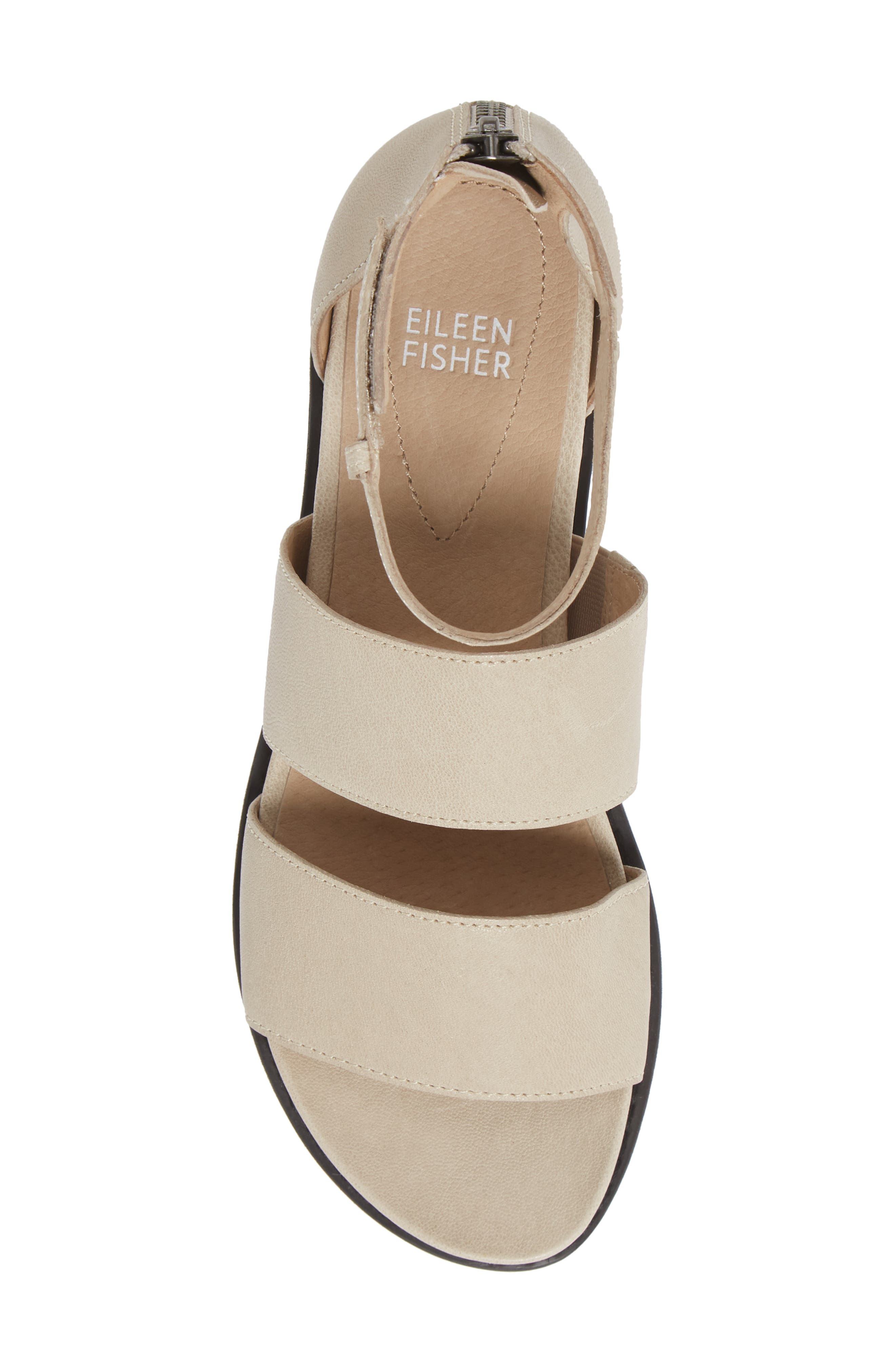 Keno Platform Sandal, Alternate, color, BONE LEATHER
