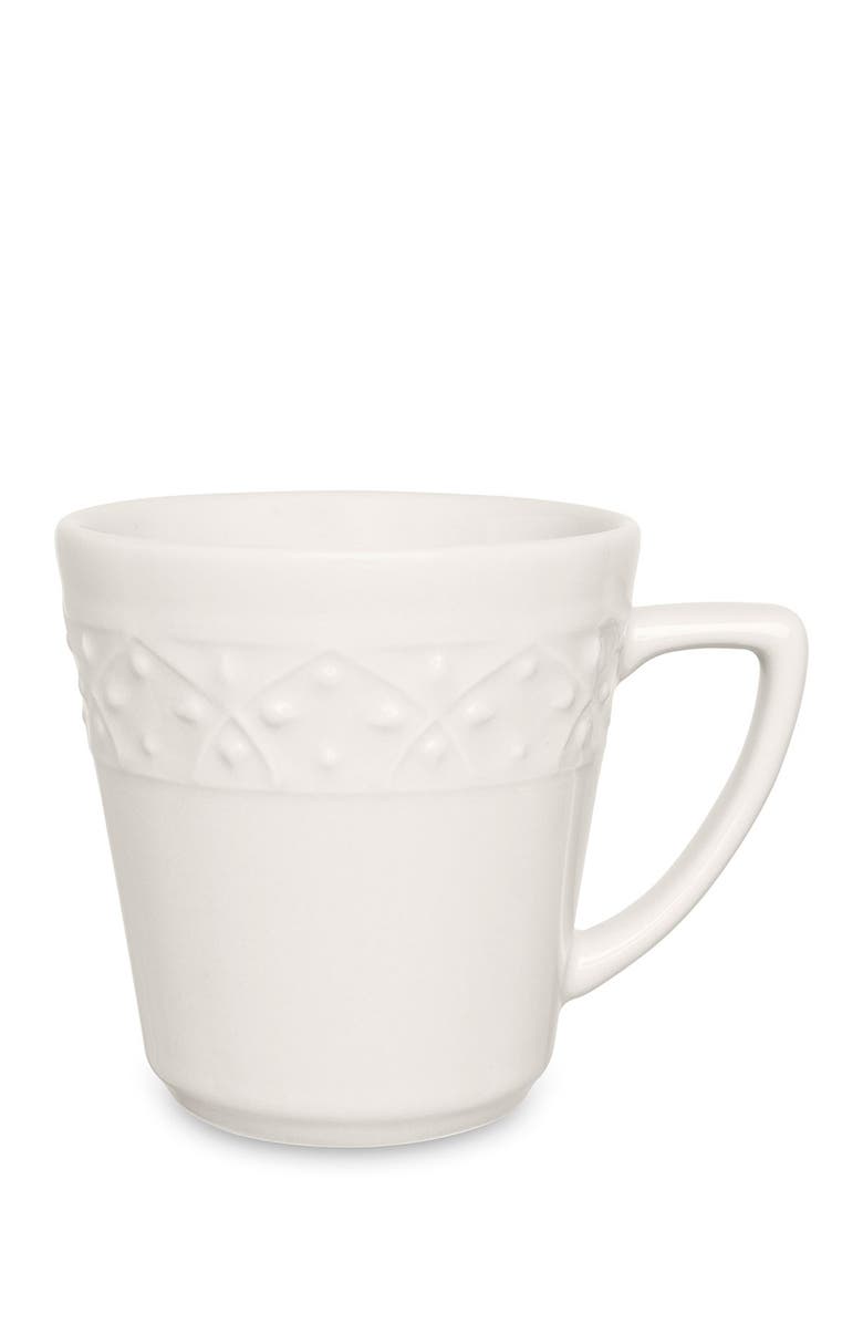 MANHATTAN COMFORT Mendi 6 Mugs 12.17 oz. - Ivory, Main, color, Ivory