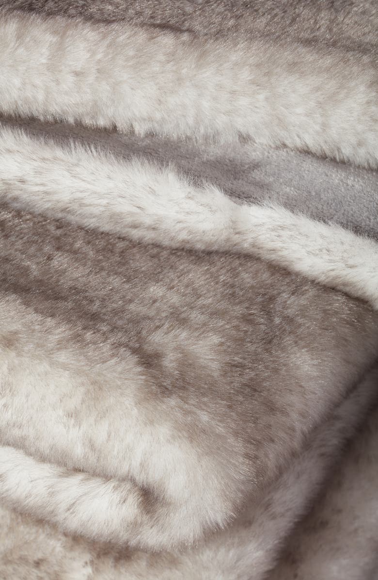 Nordstrom Frosted Faux Fur Oversize Throw Blanket, Alternate, color, 