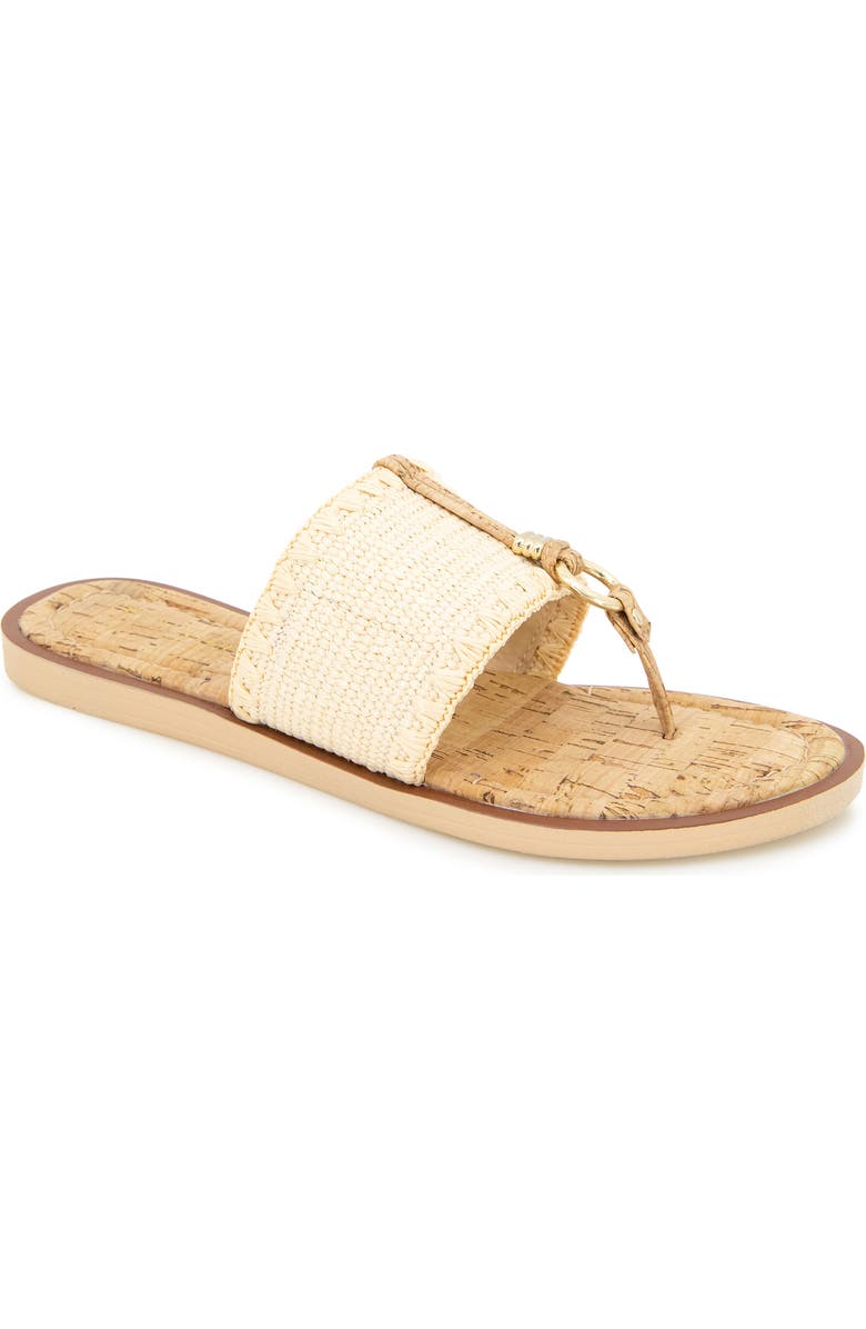 Reaction Kenneth Cole Sabriya Slide Sandal, Main, color, Natural Raffia