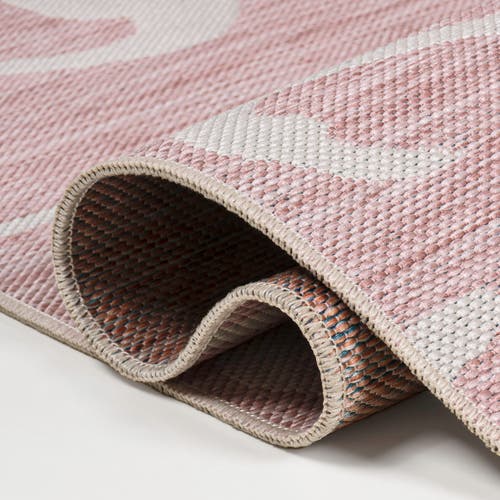 Jonathan Y Liana Casual Coastal Flamingos Two-tone Indoor/outdoor Area Rug