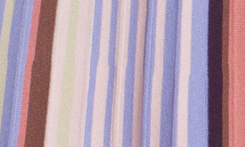 Misook Modern Fit Sleeveless Rib Knit Dress In Viola Multi