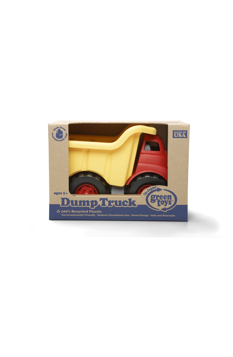 Green Toys Dump Truck, Alternate, color, Red/ Yellow