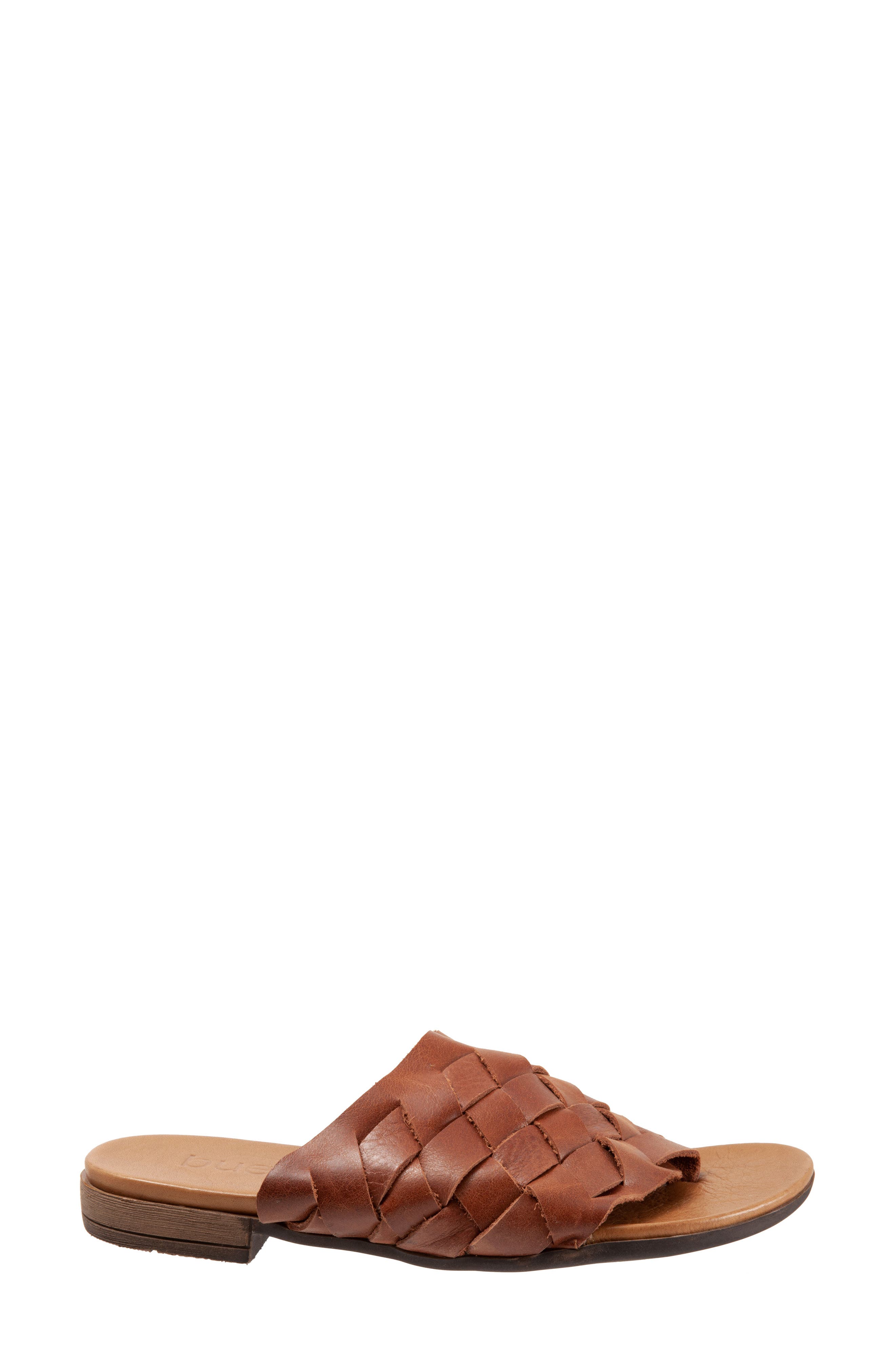 Tory Woven Slide Sandal, Alternate, color, TAN LEATHER