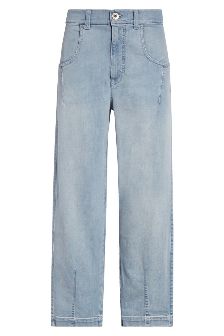 Distressed Stretch Denim Jeans, Alternate, color, DENIM