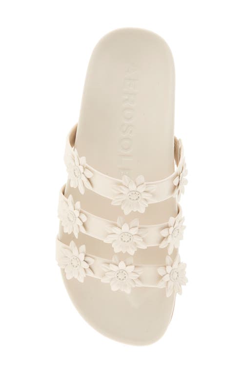 Shop Aerosoles Leflor Sandal In Eggnog Faux Leather