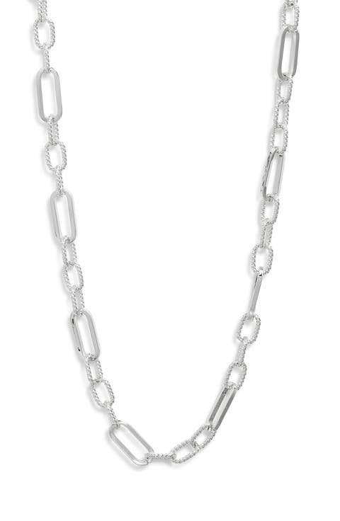 Demi Fine Long Paper Clip Necklace