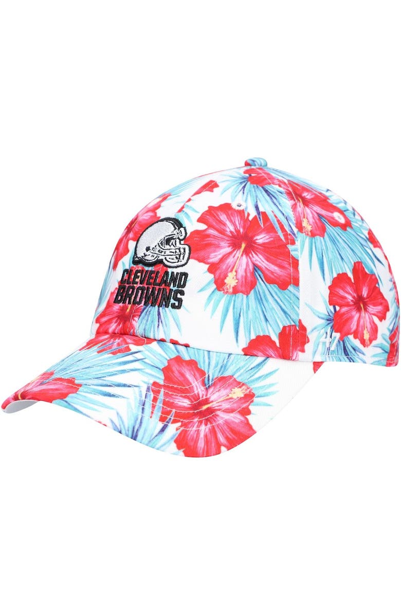 '47 Women's '47 White Cleveland Browns Sharon Clean Up Adjustable Hat, Main, color, 