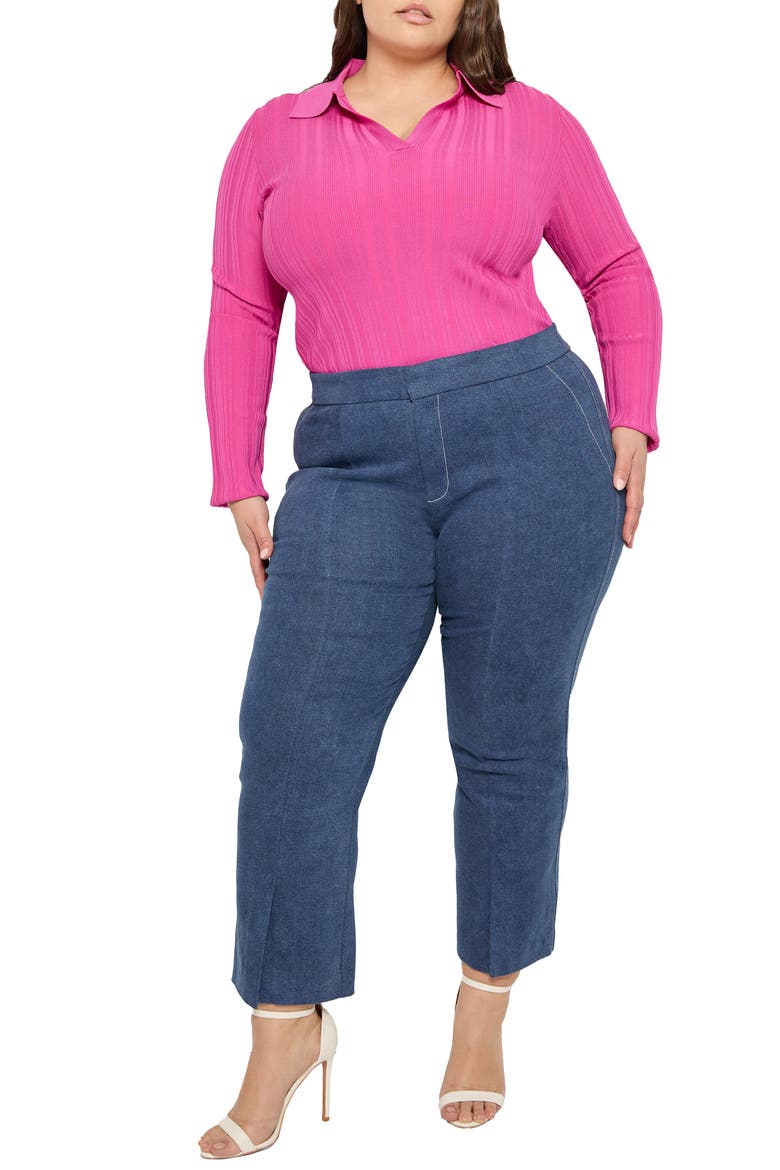 Fiamma Ribbed Top, Alternate, color, Hot Pink