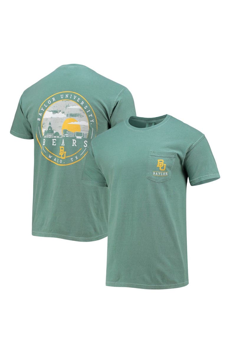 IMAGE ONE Men's Green Baylor Bears Circle Campus Scene T-Shirt, Main, color, 