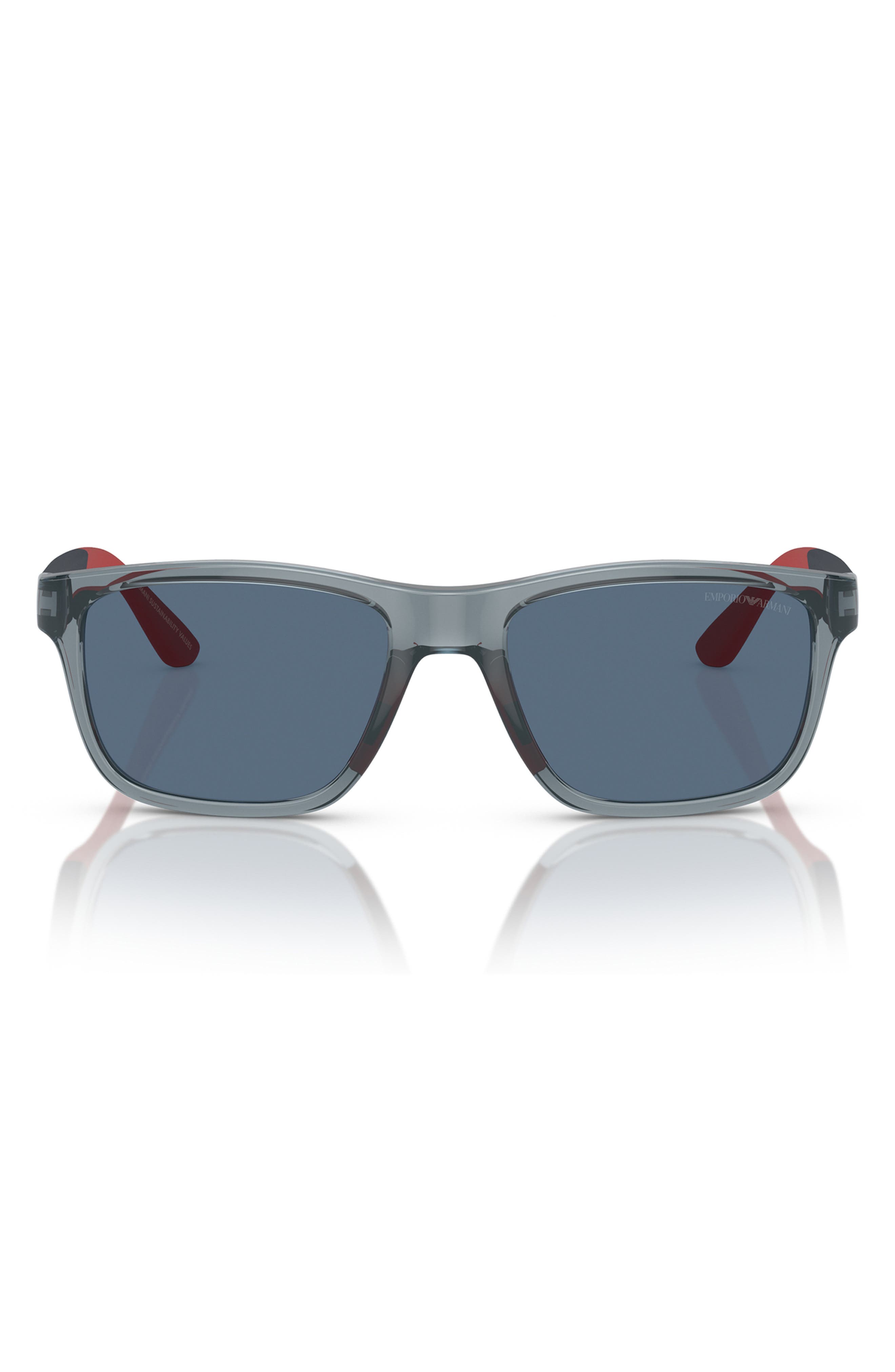 Emporio Armani Kids' 48mm Pillow Sunglasses In Gray