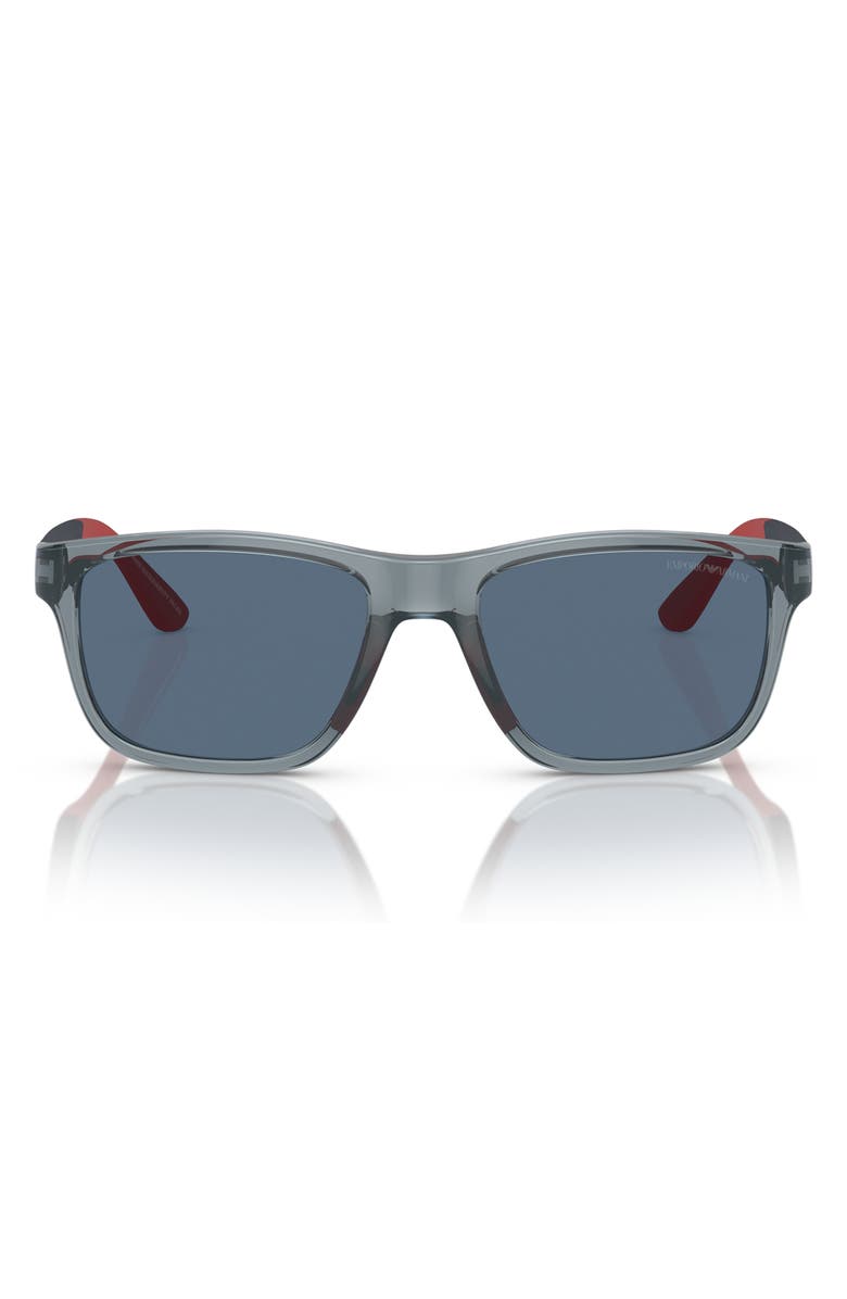 Emporio Armani Kids' 48mm Pillow Sunglasses, Main, color, Shiny Blue / Dark Blue