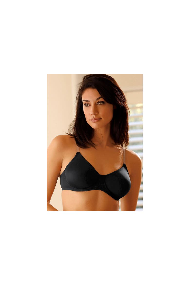 Multi Strap T-Shirt Bra, Alternate, color, Black