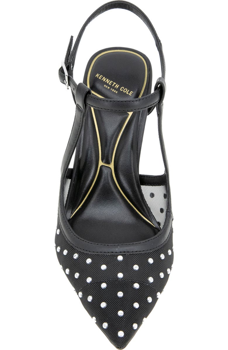 Kenneth Cole Romi Slingback Pump, Alternate, color, Black Stud Mesh