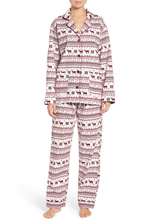 Print Flannel Pajamas