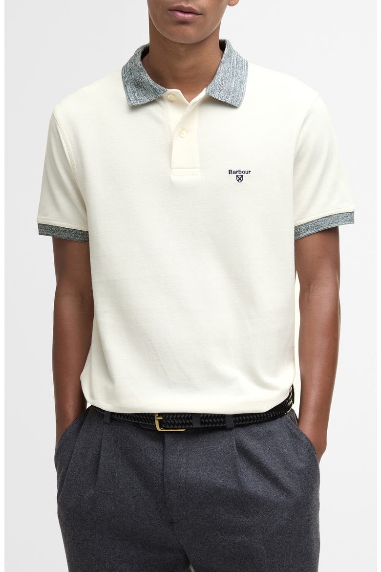 Marlton Tailored Fit Polo, Main, color, WHISPER WHITE