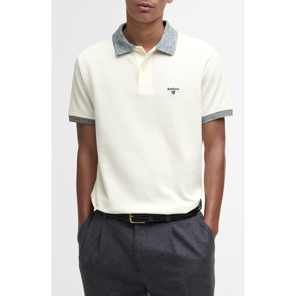 Barbour Marlton Tailored Fit Polo In White