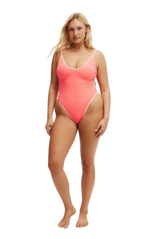 COTTON ON BODY COTTON ON BODY OPEN BACK STRAPY ONE PIECE BRAZILIAN