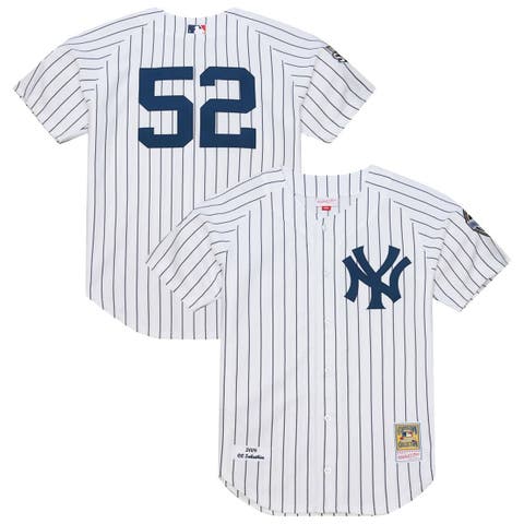Men's Mitchell & Ness CC Sabathia White New York Yankees 2009 Cooperstown Collection Authentic Jersey