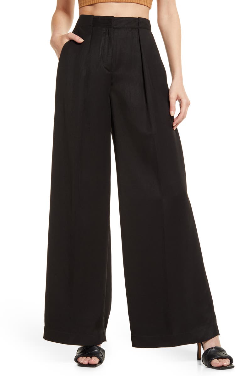 Closed Rylan High Waist Wide Leg Trousers, Main, color, 