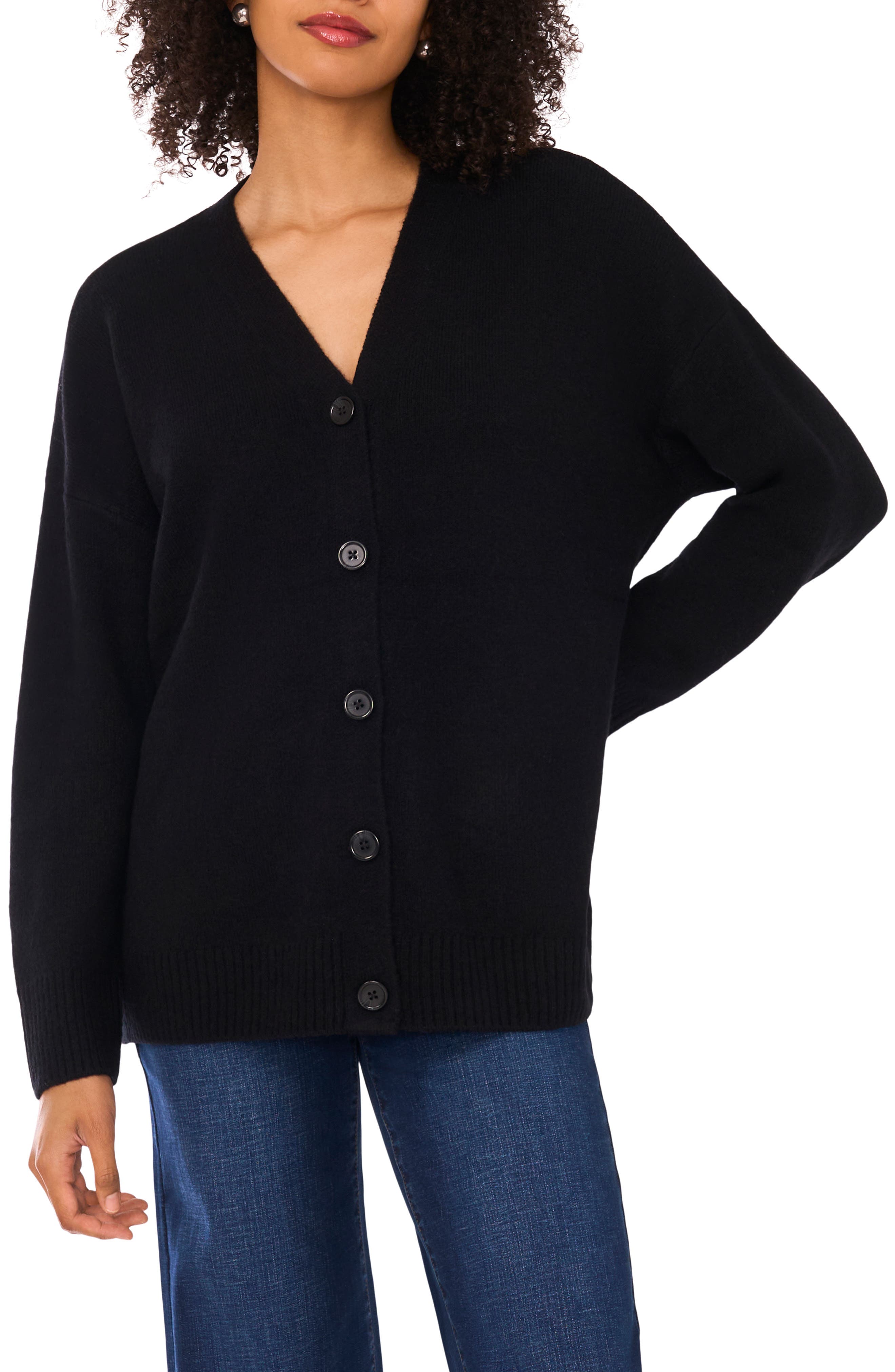 Halogen® Cozy V-Neck Cardigan