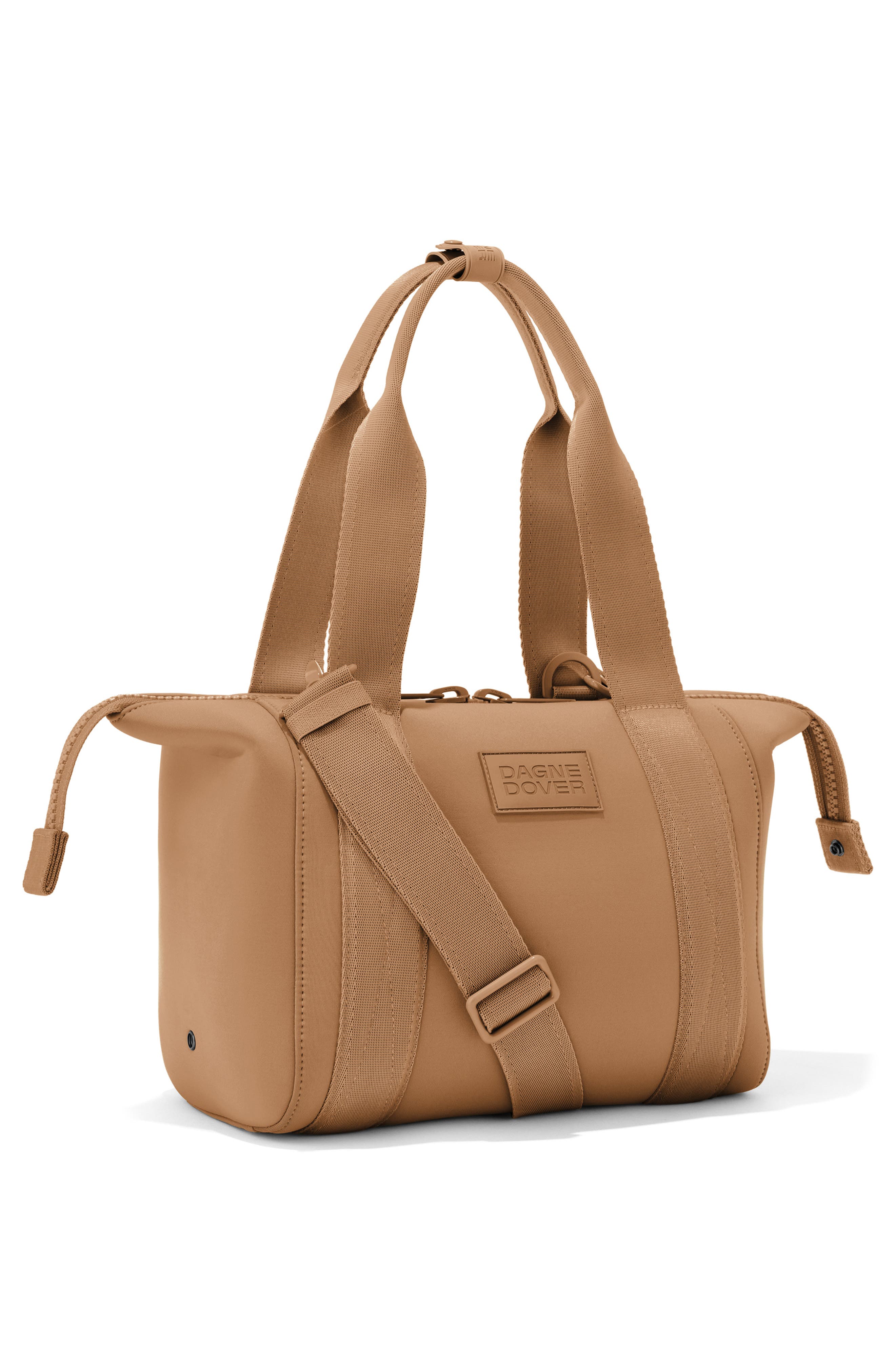 Landon Small Neoprene Carryall Duffle Bag, Alternate, color, CAMEL