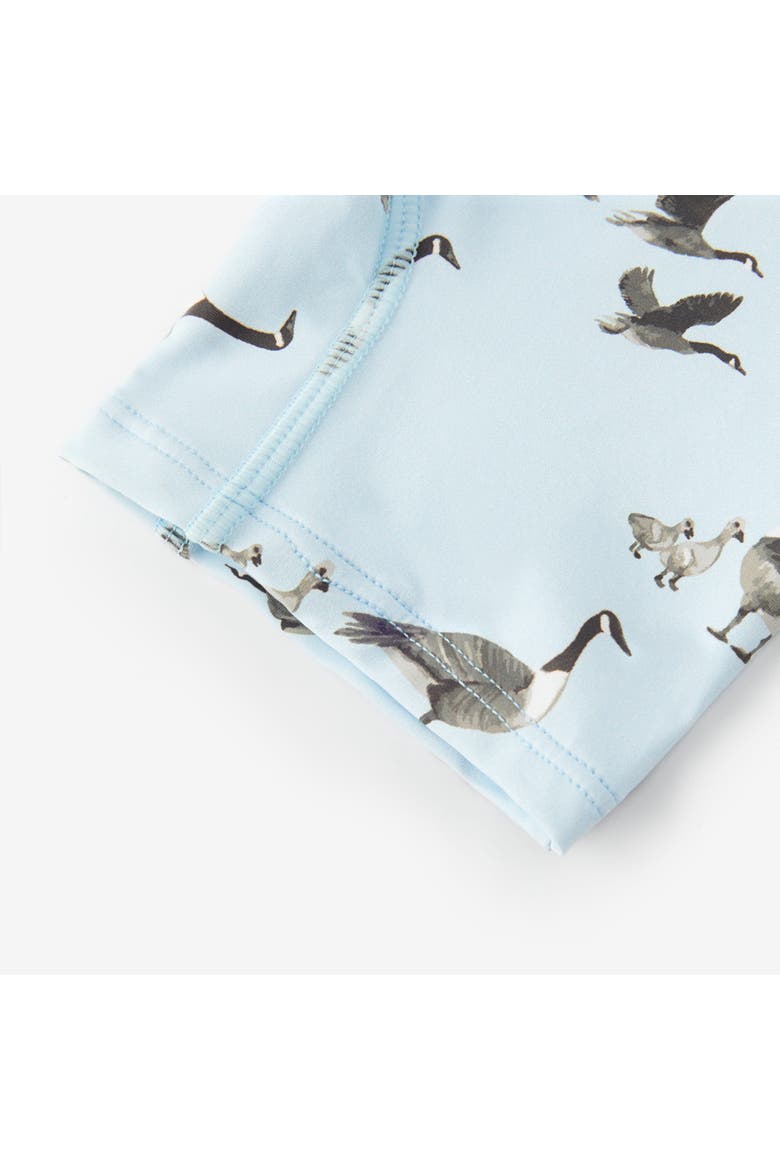 Zipper Shortall Swimsuit, Alternate, color, Goose