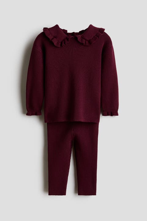 2-Piece Rib-Knit Cotton Set