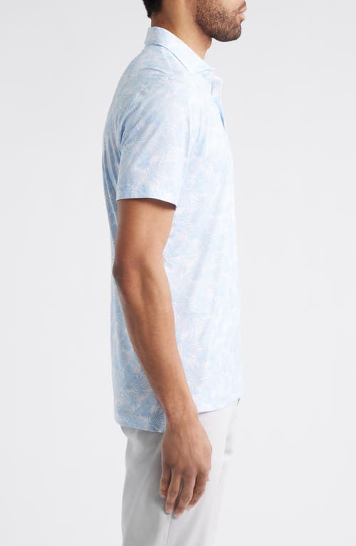 Johnnie-o Mana Leaf Print Featherweight Performance Polo