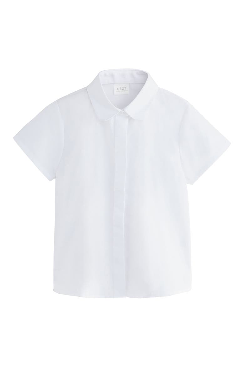 Kids' 5-Pack Button-Up Shirt, Alternate, color, WHITE