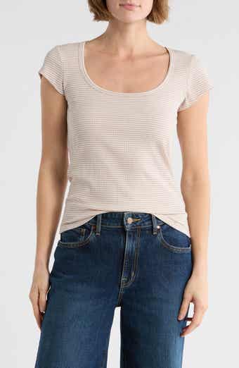 Fitted Scoop Neck T-Shirt