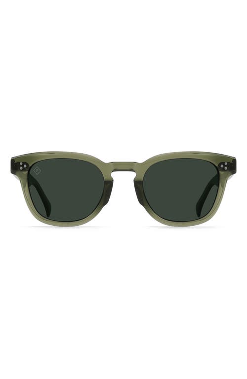 RAEN Squire Polarized Round Sunglasses in Cambria/Green Pol 