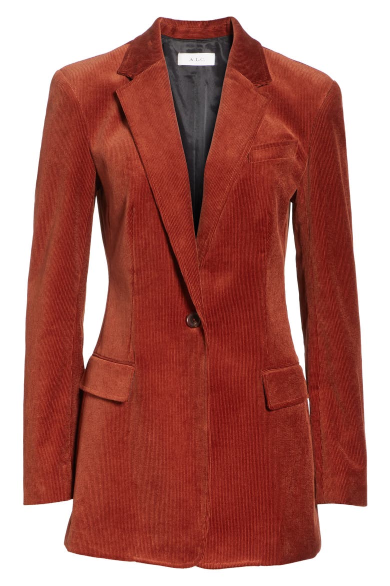 Vernay Corduroy Blazer, Alternate, color, COGNAC