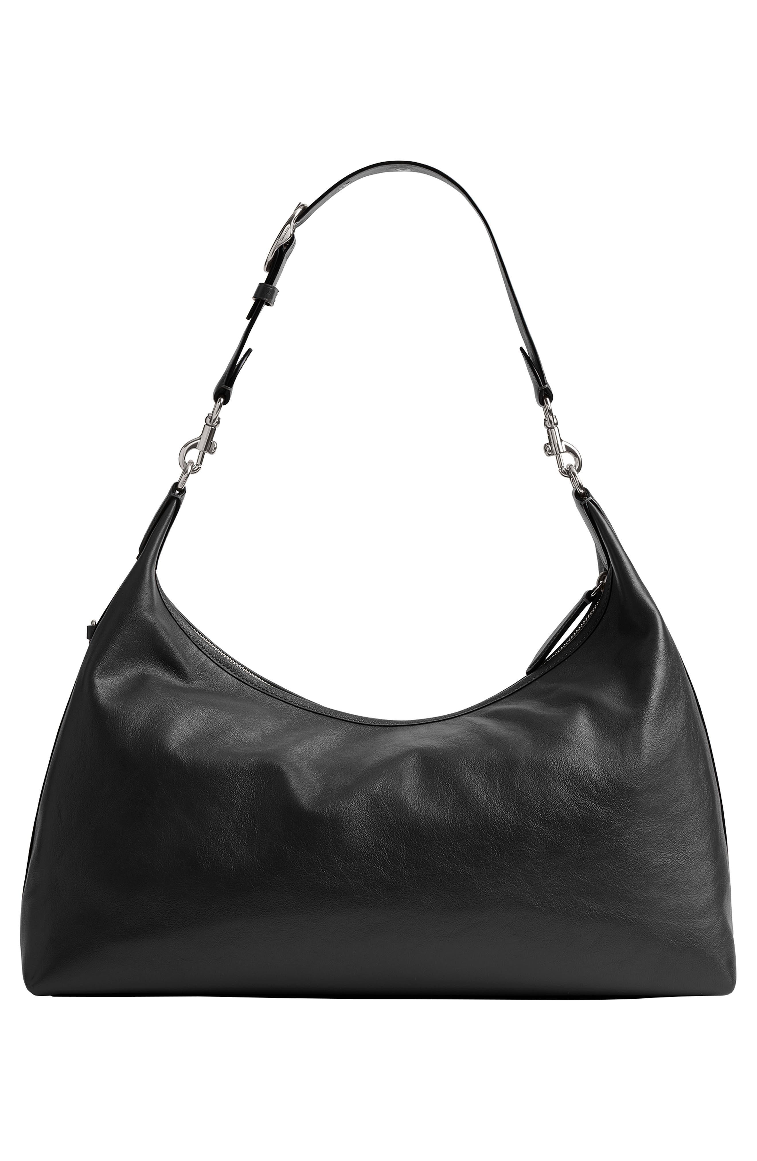 COACH Juliet 38 Glazed Leather Shoulder Bag, Alternate, color, 