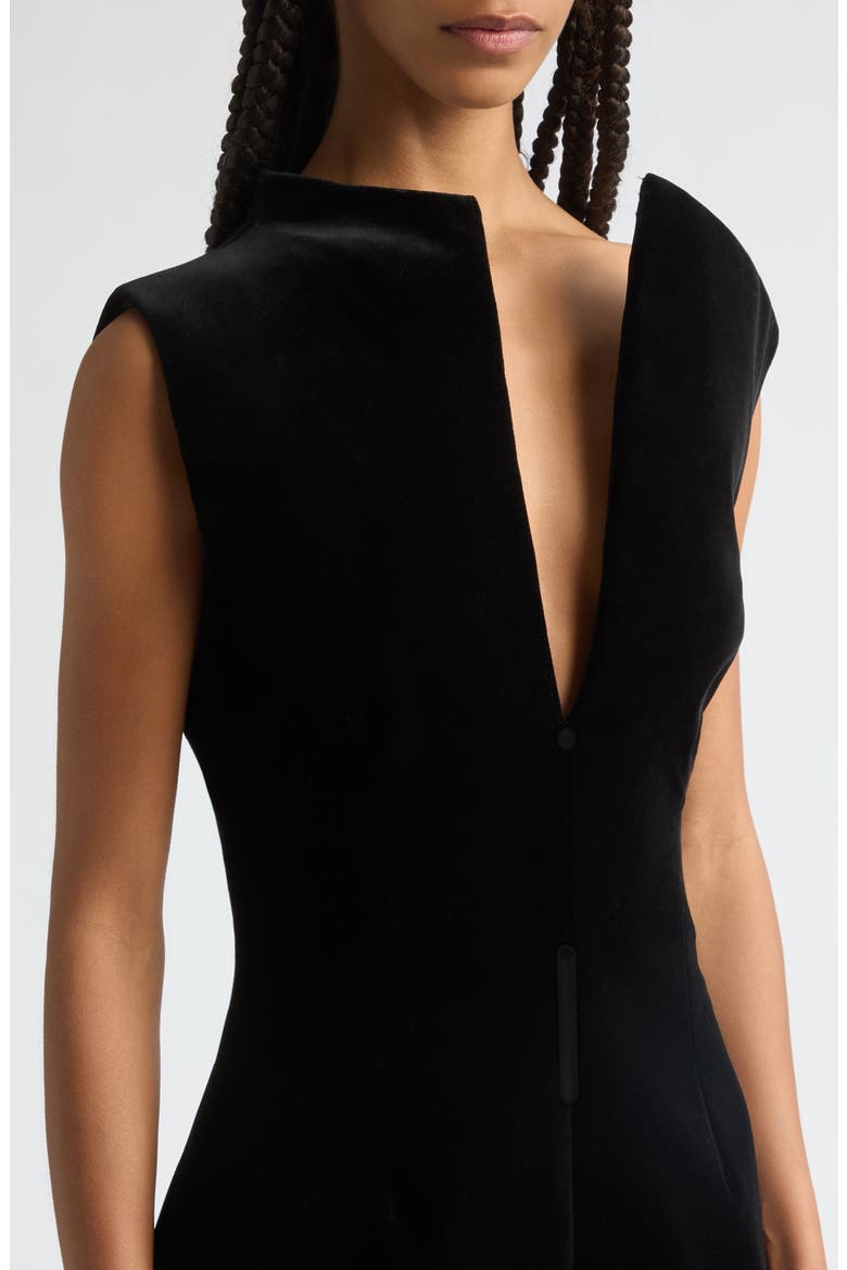 The Farren Asymmetric Dress, Alternate, color, BLACK