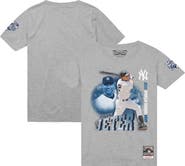 Mitchell & Ness Men's Derek Jeter Heather Gray New York Yankees 2000 Subway Series MVP T-Shirt