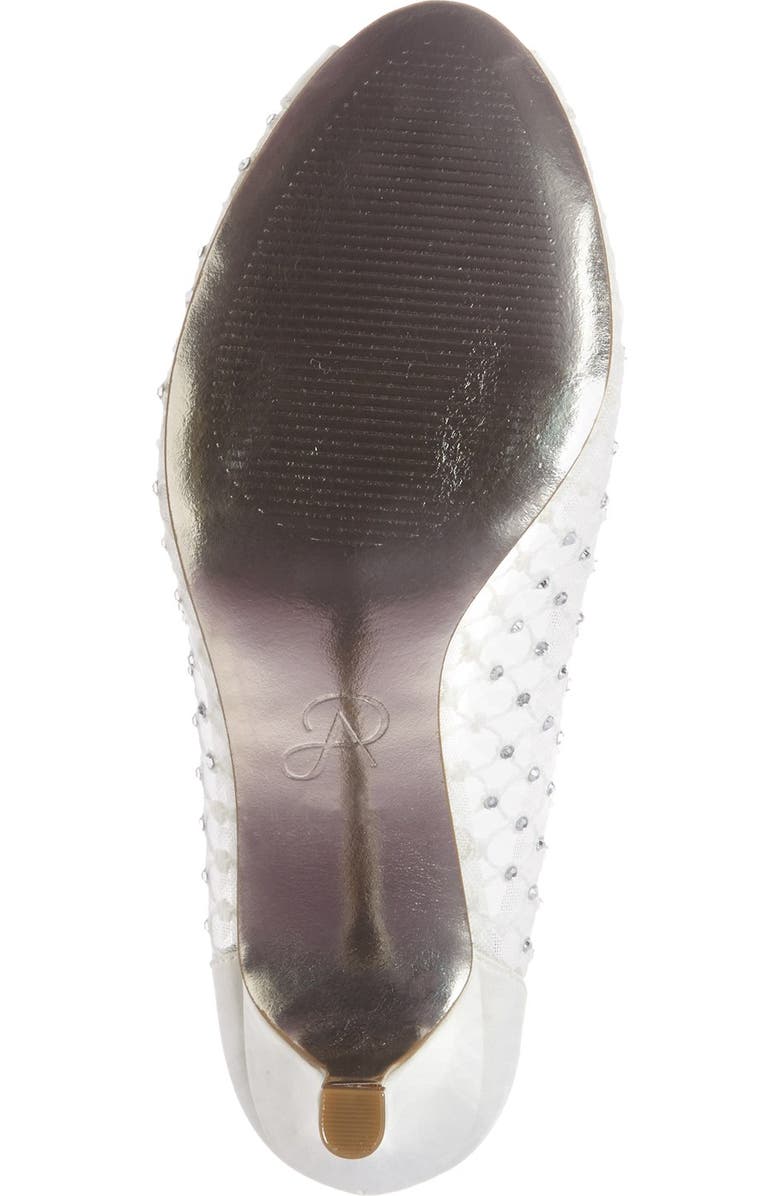 Adrianna Papell 'Zandra' Crystal Embellished Peep Toe Pump, Alternate, color,