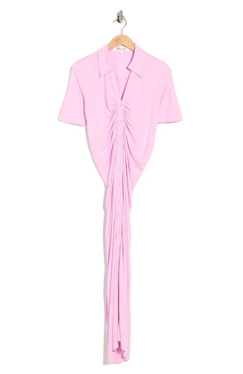 Diane von Furstenberg Zoey Short Sleeve Shirtdress, Main, color, Lavenda Pink